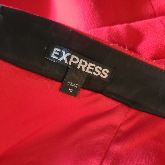 Red Peplum Mini Skirt - Picture 2 of 2